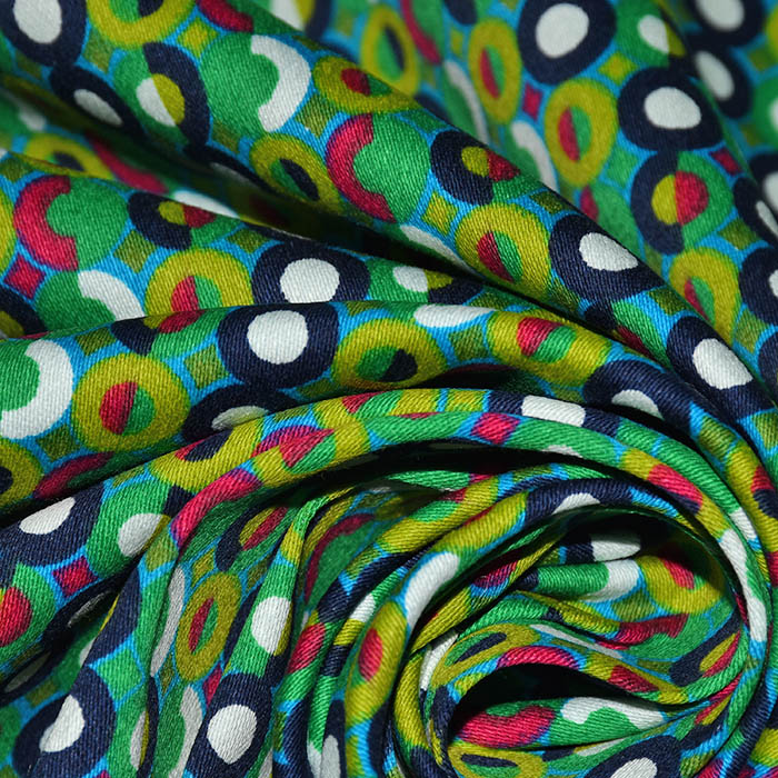 Satin, Baumwolle, Kreise, 29897-03