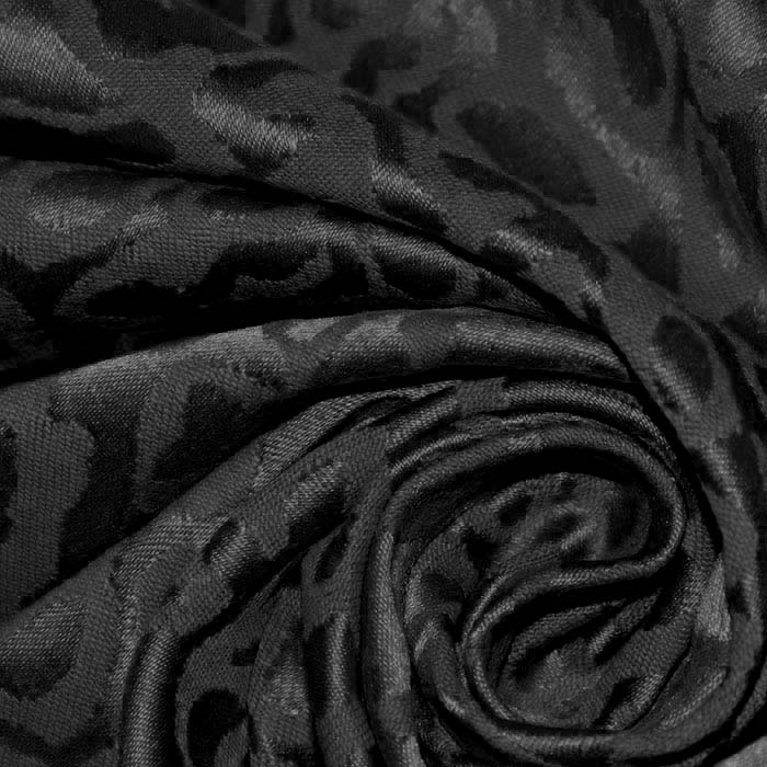 Jacquard, beidseitig, tierisch, 29898-04, schwarz