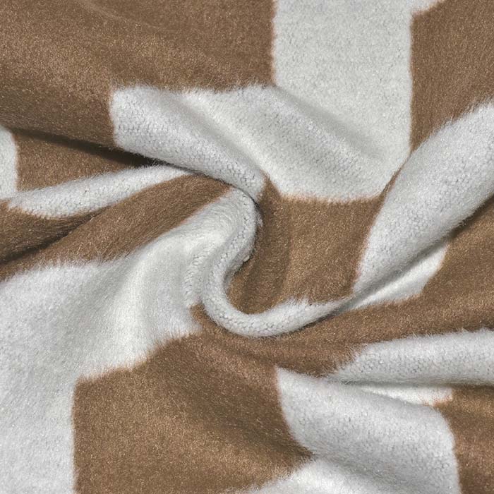 Gewebe für Mäntel, geometrisch, 29899-01, braun