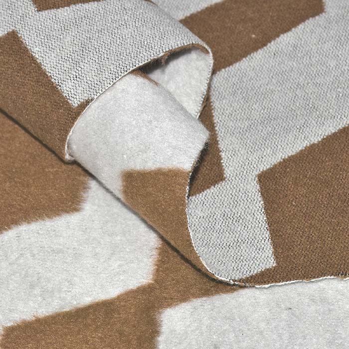 Gewebe für Mäntel, geometrisch, 29899-01, braun