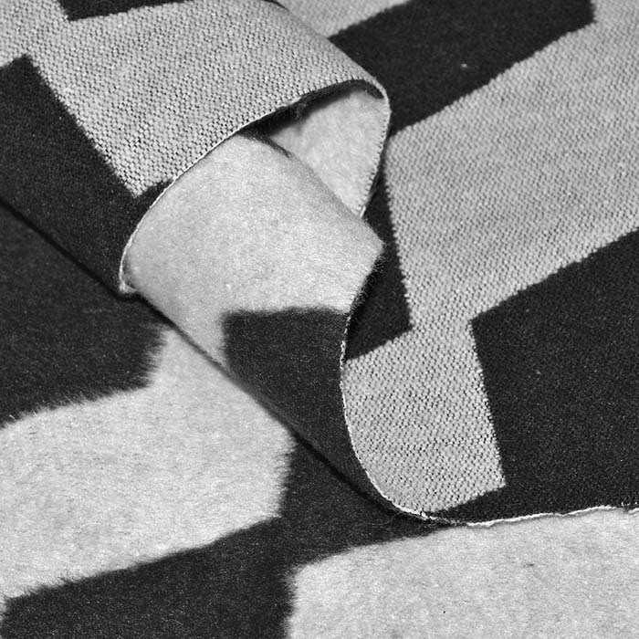 Gewebe für Mäntel, geometrisch, 29899-02, schwarz