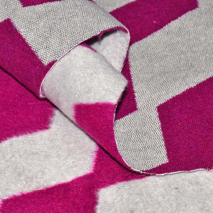 Gewebe für Mäntel, geometrisch, 29899-04, rosa
