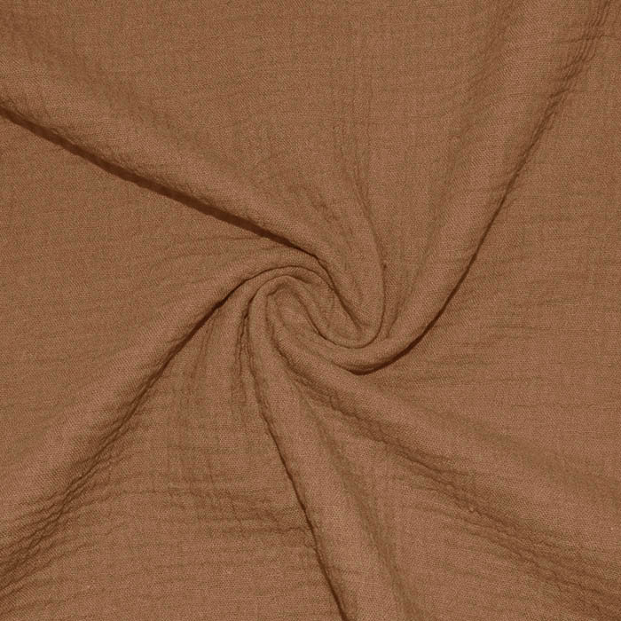 Musselin, doppelt, 18746-1136, ziegelfarben