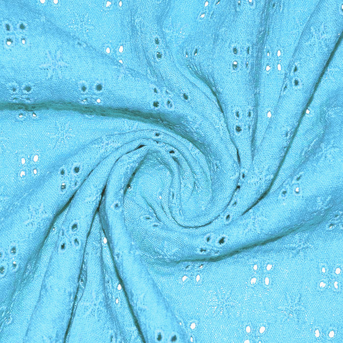 Musselin, doppelt, Richelieu, 22719-004, türkis