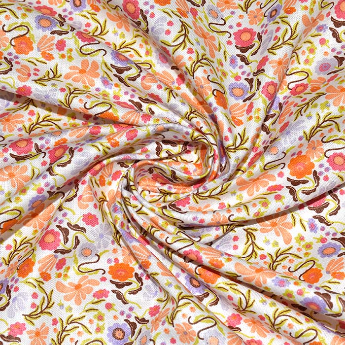 Baumwolle, Popeline, floral, 28623-01, mehrfarbig