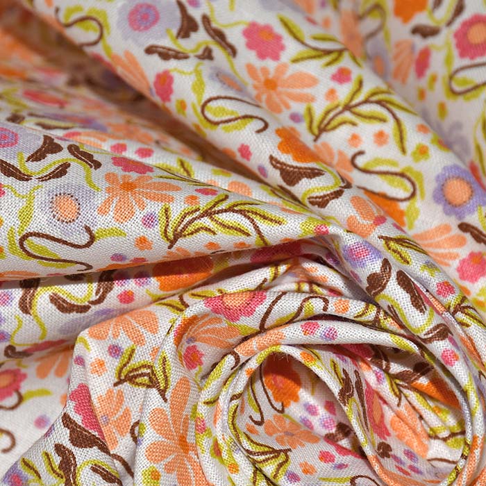 Baumwolle, Popeline, floral, 28623-01, mehrfarbig