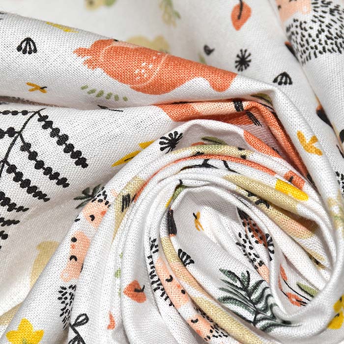 Baumwolle, Popeline, Tiere, 28636-02, gelb