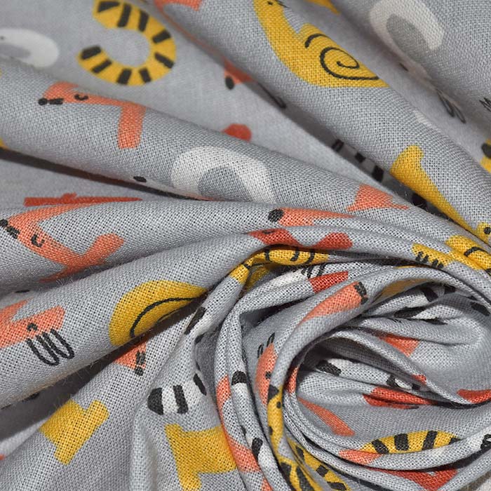 Baumwolle, Popeline, für Kinder, 28649-02, grau