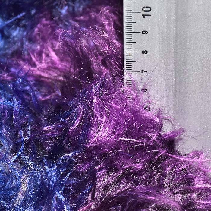 Kunstpelz, langhaar, 29926-05, mehrfarbig