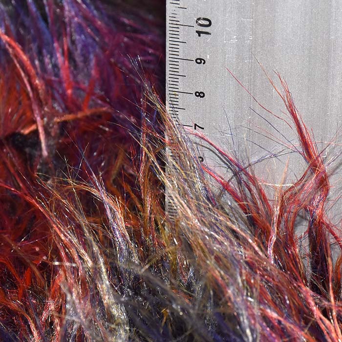 Kunstpelz, langhaar, 29926-06, mehrfarbig