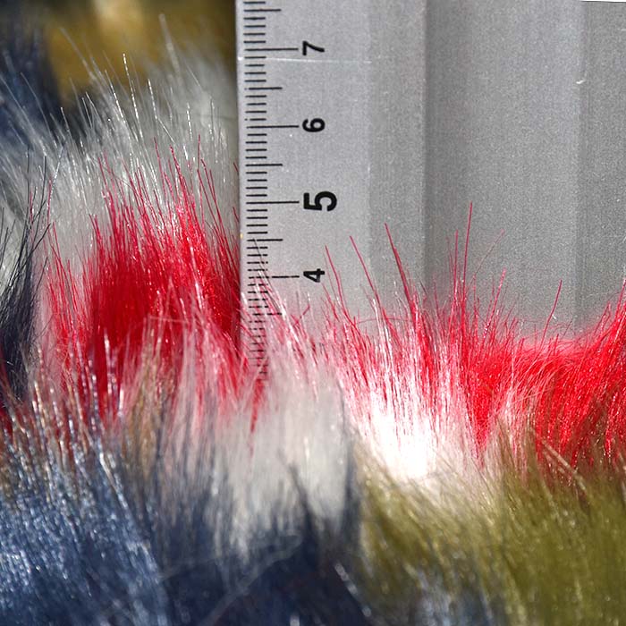 Kunstpelz, langhaar, 29926-08, mehrfarbig