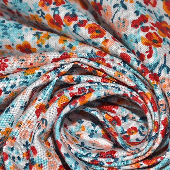 Baumwolle, Popeline, floral, 30030-02