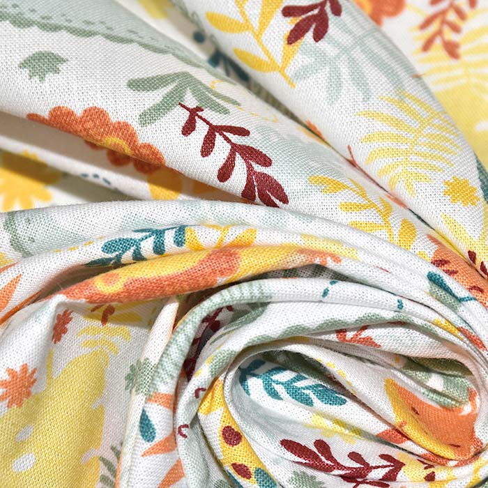 Baumwolle, Popeline, Tiere, 30035-02, gelb