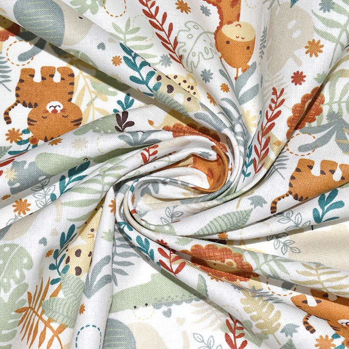 Baumwolle, Popeline, Tiere, 30035-03, mint