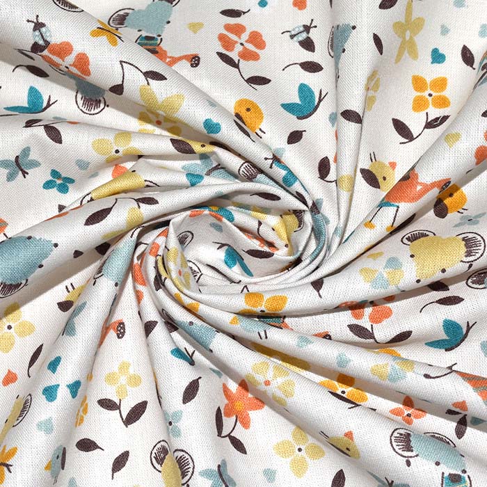 Baumwolle, Popeline, Tiere, 30042-02