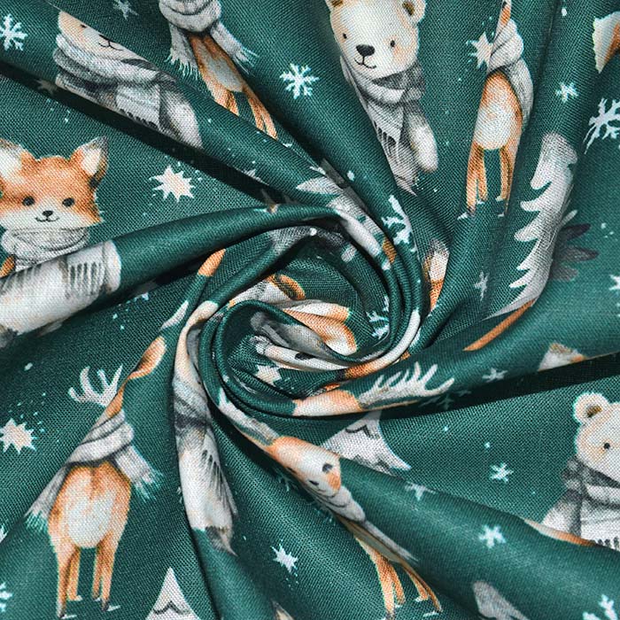 Baumwolle, Popeline, festlich, 30061-01, grün