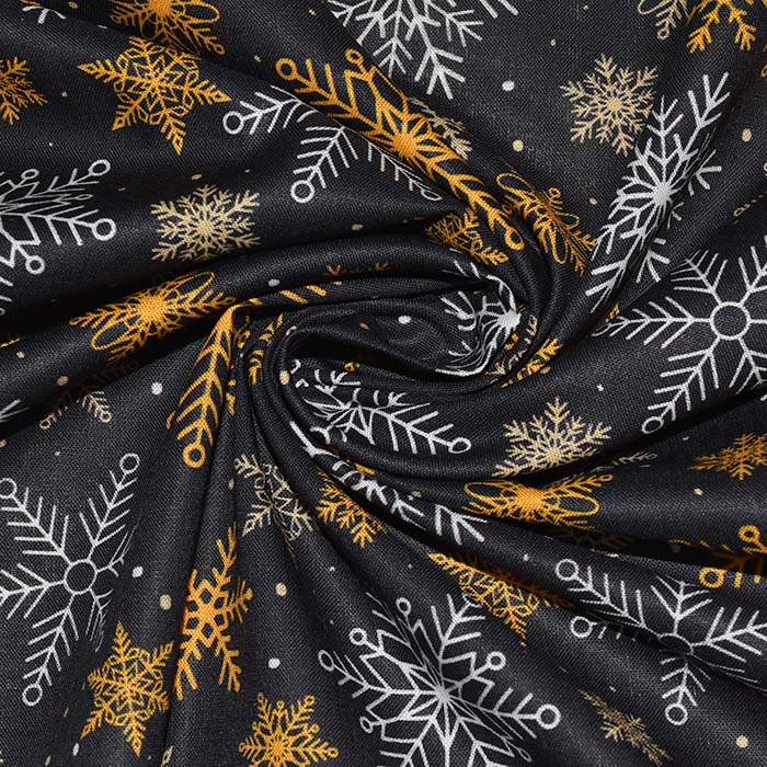 Baumwolle, Popeline, festlich, 30064-02, schwarz