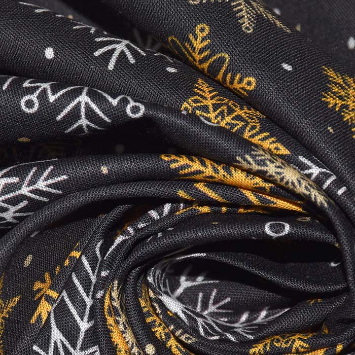 Baumwolle, Popeline, festlich, 30064-02, schwarz