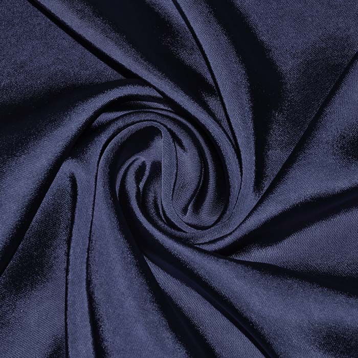 Satin, Elastan, Polyester, 30105-002, blau