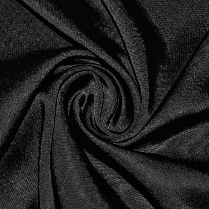 Satin, Elastan, Polyester, 30105-1001, schwarz