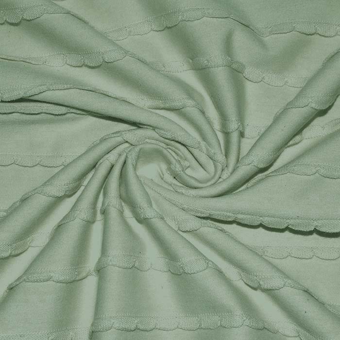 Jersey, Baumwolle, gerippt, Stickerei, 29782-003, mint