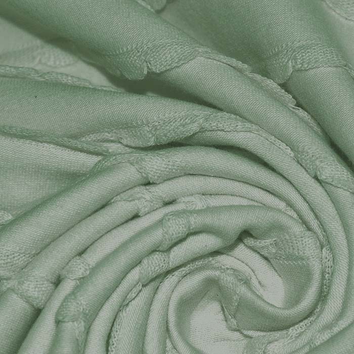 Jersey, Baumwolle, gerippt, Stickerei, 29782-003, mint