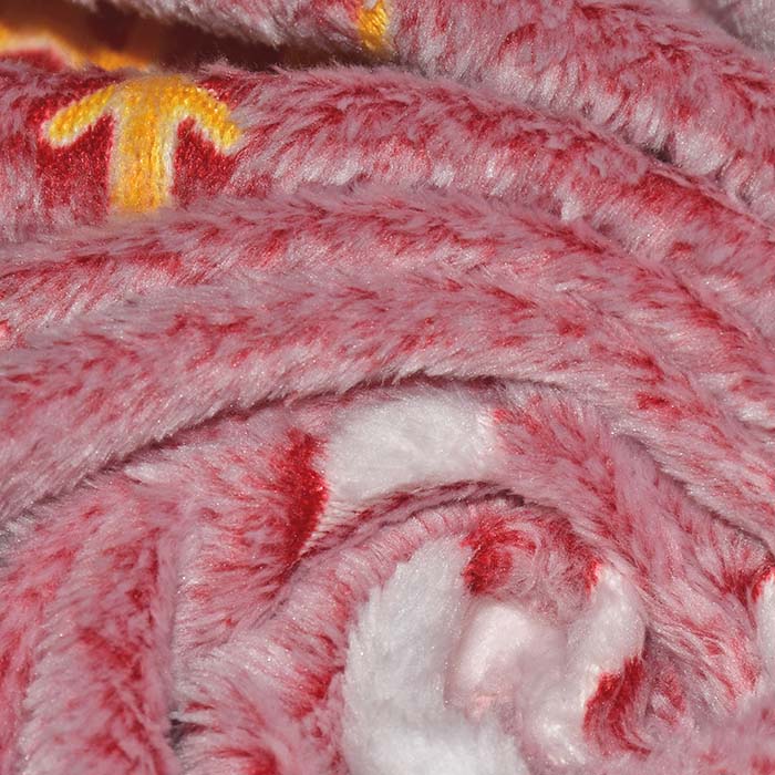 Velours coral, beidseig, Weihnachten, 30112-3687