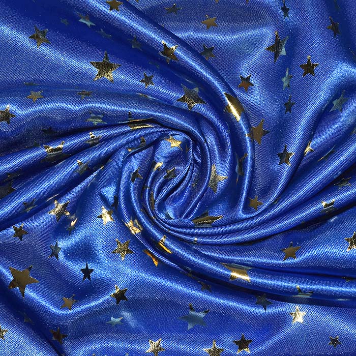 Satin, Polyester, Sterne, 30161-195