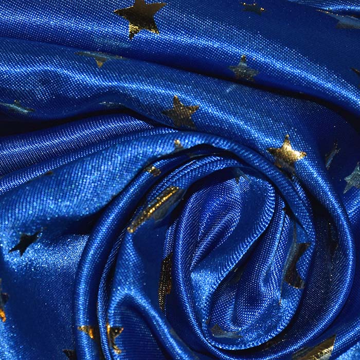 Satin, Polyester, Sterne, 30161-195