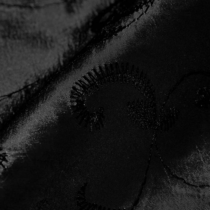 Taft, Polyester, Stickerei, 30163-022, Schwarz