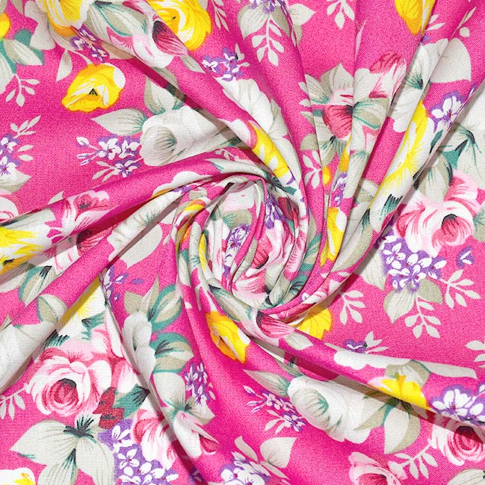 Baumwolle, Popeline, Blumenmuster, 30176-999