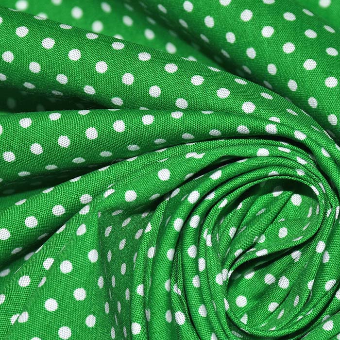Baumwolle, Popeline, Punkte, 30178-018, grün