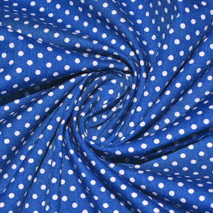Baumwolle, Popeline, Punkte, 30178-195, blau
