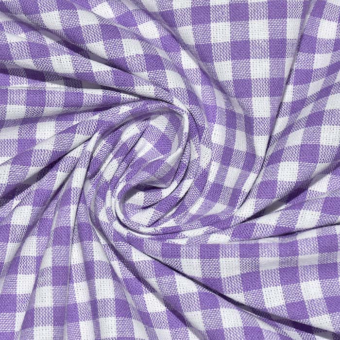 Baumwolle, Popeline, Karo, 30179-013, Violett