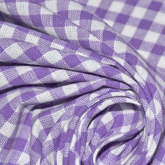 Baumwolle, Popeline, Karo, 30179-013, Violett