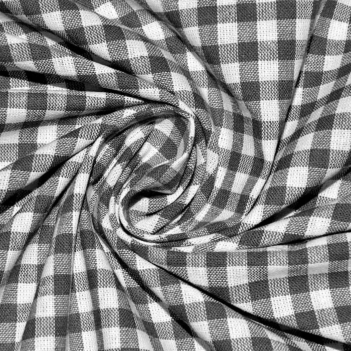 Baumwolle, Popeline, kariert, 30179-022, schwarz