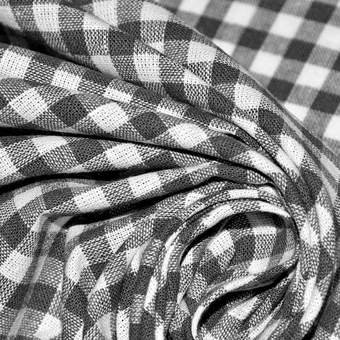 Baumwolle, Popeline, kariert, 30179-022, schwarz