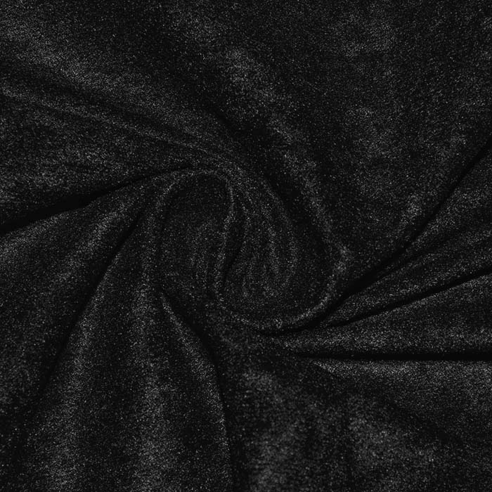 Polyester, Flauschig, 30186-022, Schwarz