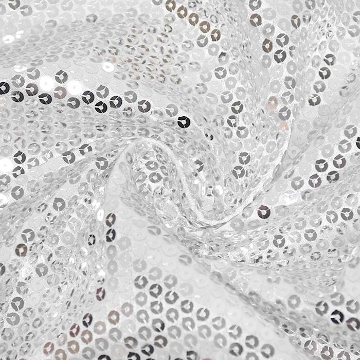 Satin mit Glitzer, 30187-020, silberfarben