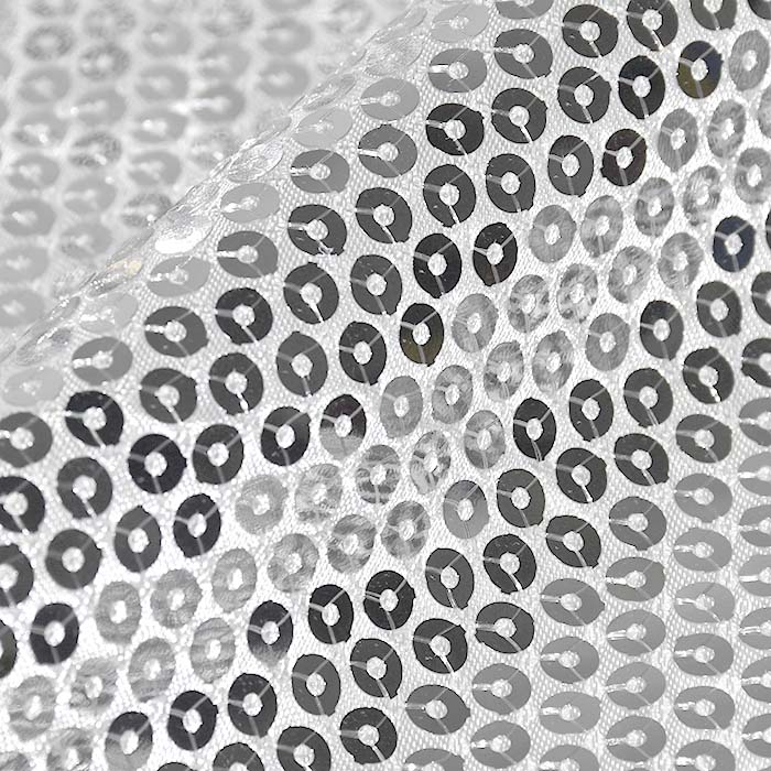 Satin mit Glitzer, 30187-020, silberfarben