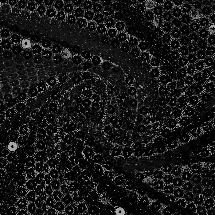 Satin mit Glitzer, 30187-022, schwarz