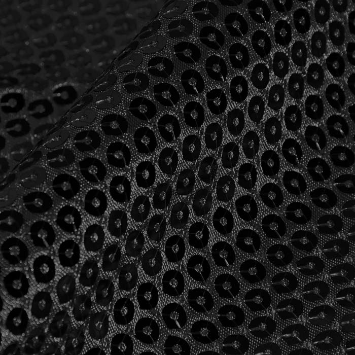 Satin mit Glitzer, 30187-022, schwarz