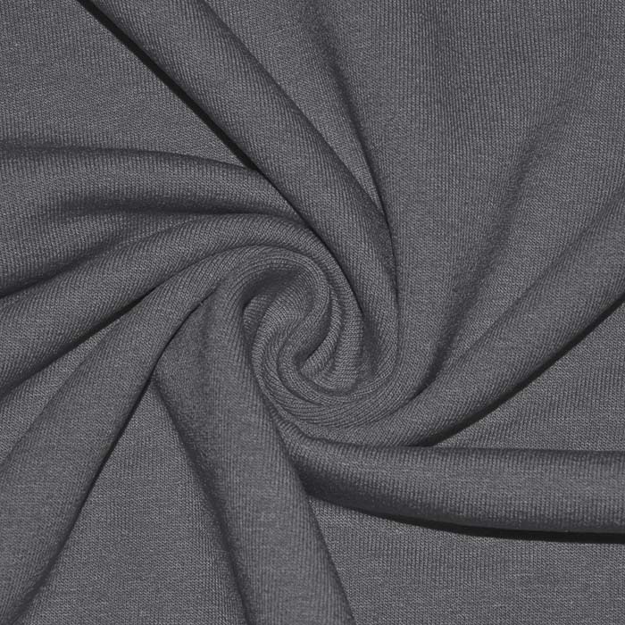 Sweatshirtstoff, Flauschig, 30203-32, Dunkelgrau