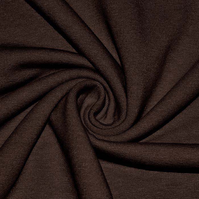 Sweatshirtstoff, Flauschig, 30203-34, Dunkelbraun