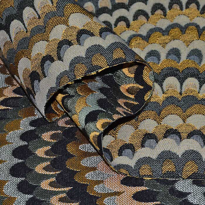 Deko-Jacquard, beidseiting , geometrisch, 30391-90, schwarz