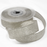 Band, Lamé, 25 mm, 15481-2, silber