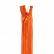 Reißverschluss, nahtverdeckt, 22 cm, 4 mm, 4471-345, orange