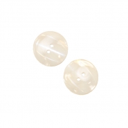 Knopf, für Anzüge, braun, 25mm, sahne