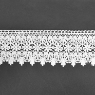 Spitze, 90mm, 18011-001, weiß