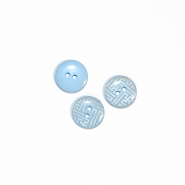 Knopf, für Anzüge, 15 mm, 18337-024, blau